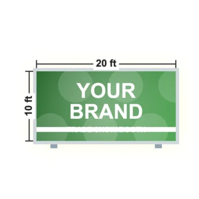Backlit Trade Show Display 20 x 10 ft size