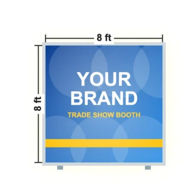 Backlit Trade Show Display 8 x 8 ft size