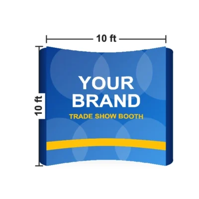 Curved Pop Up Display 10 x 10 ft size