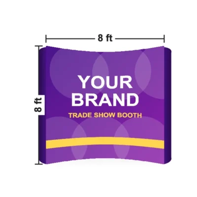 Curved Pop Up Display 8 x 8 ft size