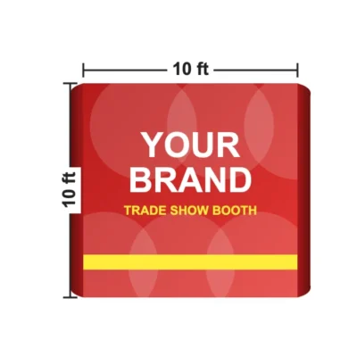 Straight Pop Up Display 10 x 10 ft size