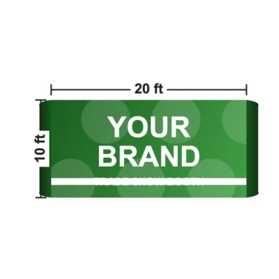 Straight Pop Up Display 20 x 10 ft size