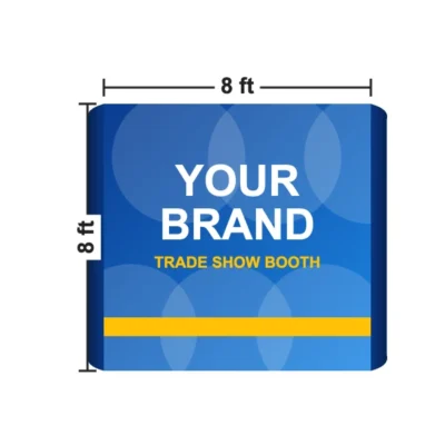 Straight Pop Up Display 8 x 8 ft size