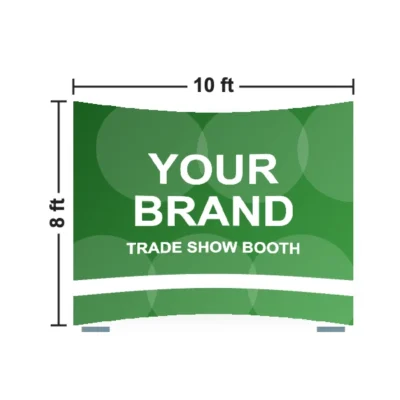 Curved Zip Up Display 10 x 8 ft size