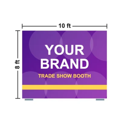 Straight Zip Up Display 10 x 8 ft size