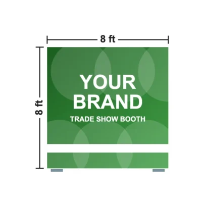 Straight Zip Up Display 8 x 8 ft size