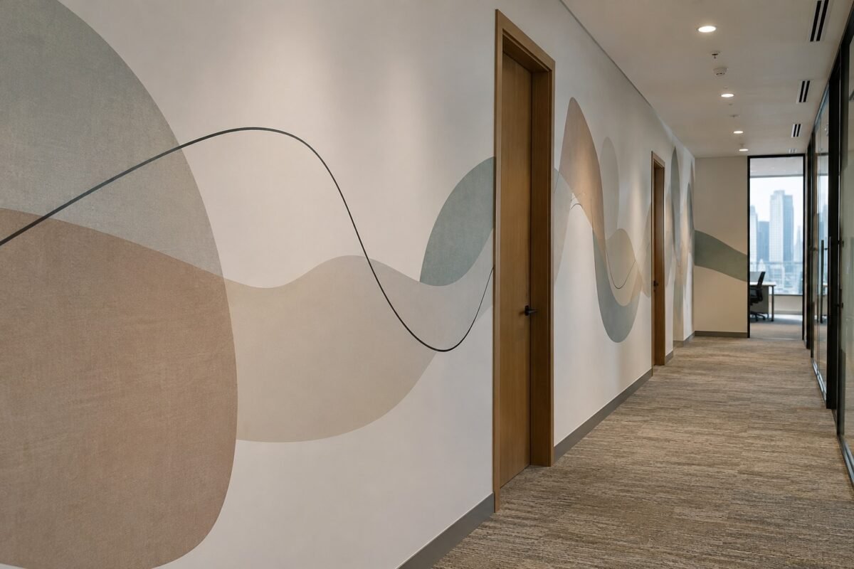 wall graphics 7 office wall graphic example, dubai