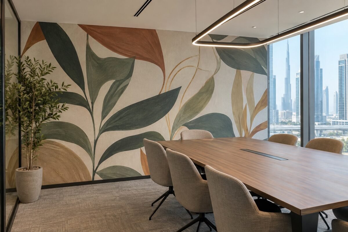 wall graphics 3 office wall graphic example, dubai