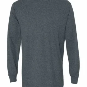 Gildan 5400 long sleeve T-shirt in Dark Heather