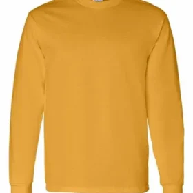 Gildan 5400 long sleeve T-shirt in Gold