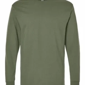 Gildan 5400 long sleeve T-shirt in Military Green