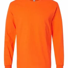 Gildan 5400 long sleeve T-shirt in Orange