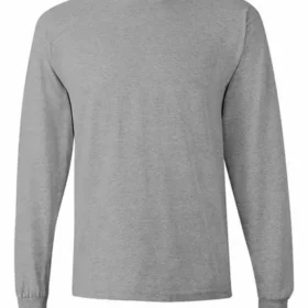 Custom printed long sleeve T-shirt, Gildan 5400 in Sport grey, Dubai