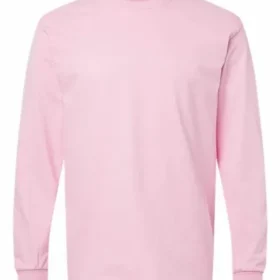 Gildan 5400 long sleeve T-shirt in Light Pink