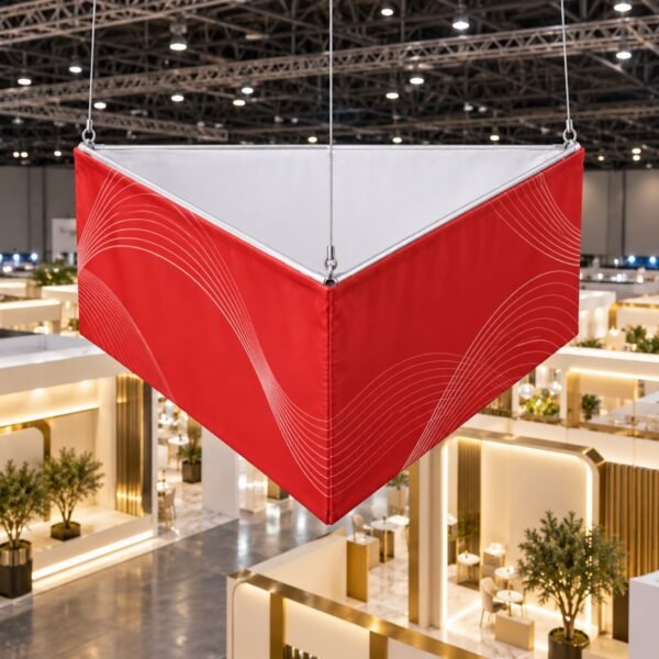 Triangle Hanging Sign — hero product concept