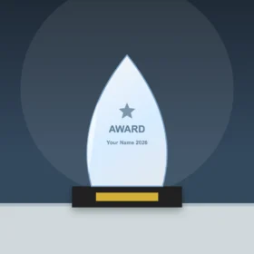 Flame Crystal Trophy