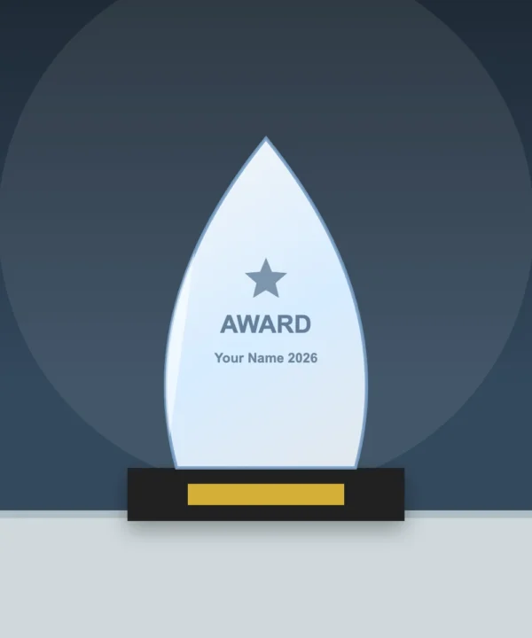 Flame Crystal Trophy