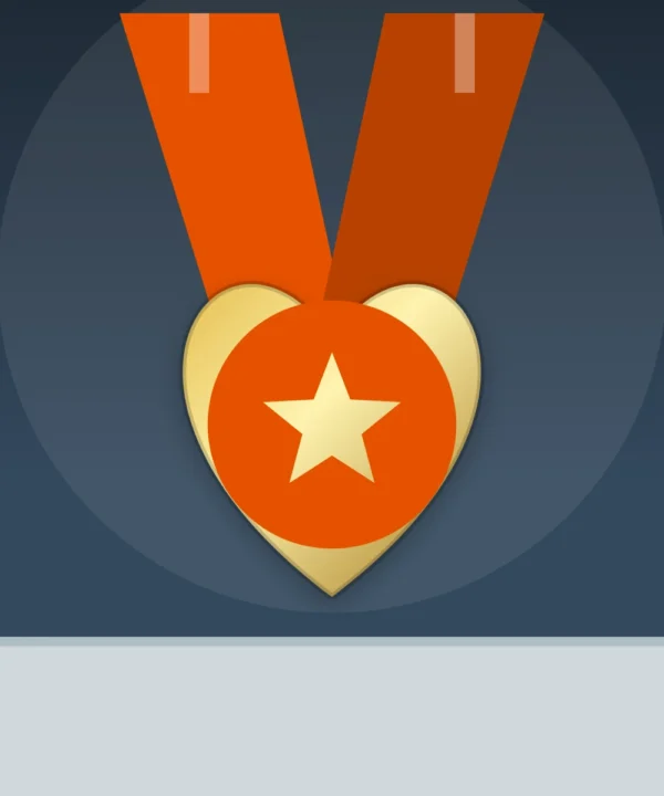 Pink Heart Medal