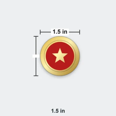 Hard Enamel Medals 1.5 in