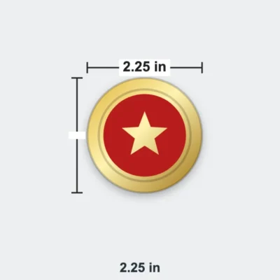 Hard Enamel Medals 2.25 in