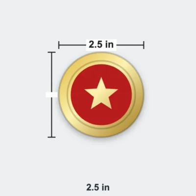 Hard Enamel Medals 2.5 in
