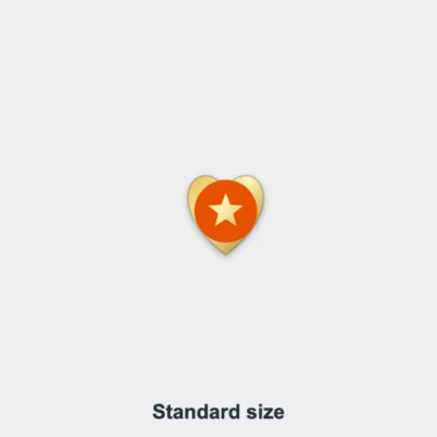 Pink Heart Medal Standard size