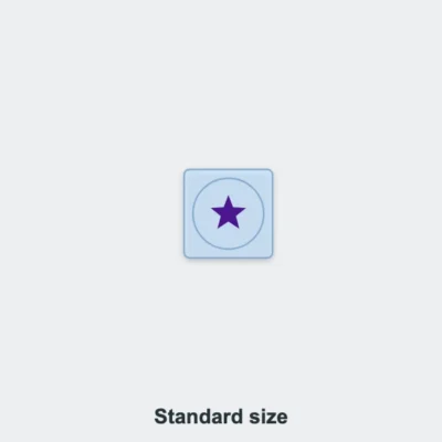 Square Glass Medals Standard size