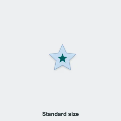 Star Glass Medals Standard size