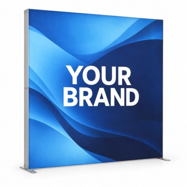 Backlit Trade Show Display 2.4 x 2.4 m, exhibition display printed in Dubai