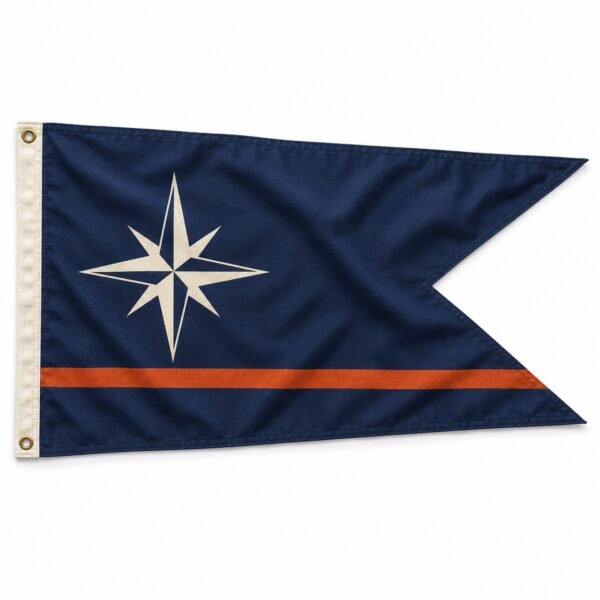 Custom swallowtail burgee flag with grommets, Dubai