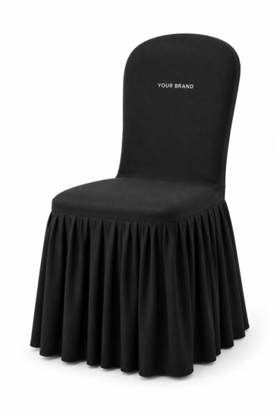 Stretch Spandex Chair Skirt printed with logo, Dubai