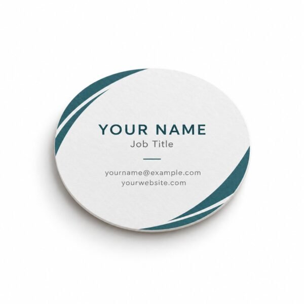 Custom circle business cards printing in Dubai