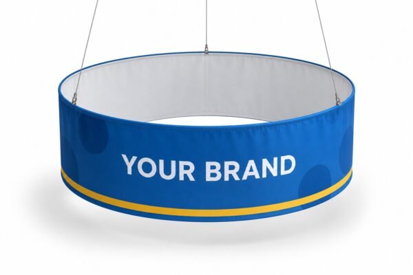 Circle Hanging Sign for exhibition stands, Dubai