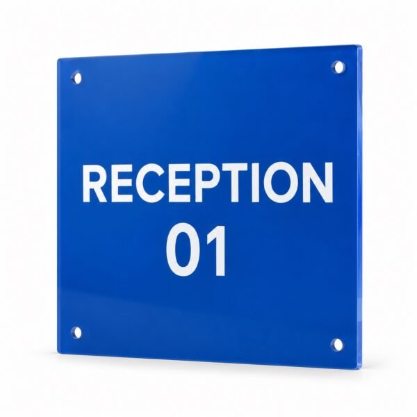 Colourful Acrylic Door Sign made in Dubai