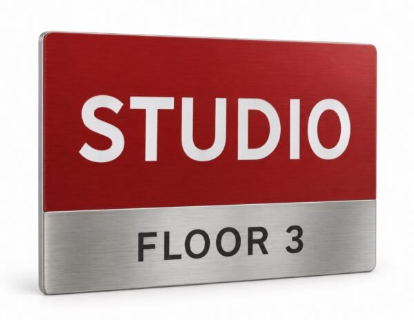 Contemporary Colour Metal Plaque made in Dubai