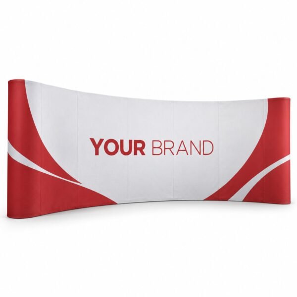 Curved Pop Up Display 6.1 x 3 m, exhibition display printed in Dubai