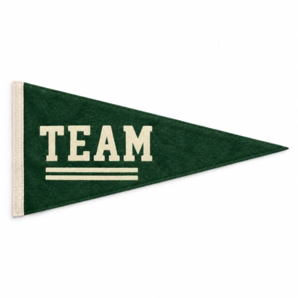 Custom felt pennant with team print, Dubai