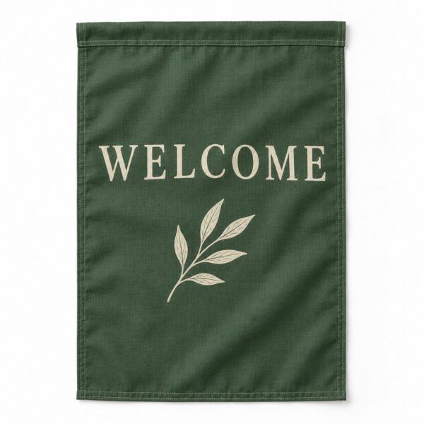 Custom garden flag with welcome print, Dubai