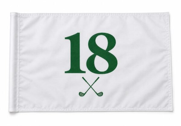 Custom golf pin flag with club logo, Dubai