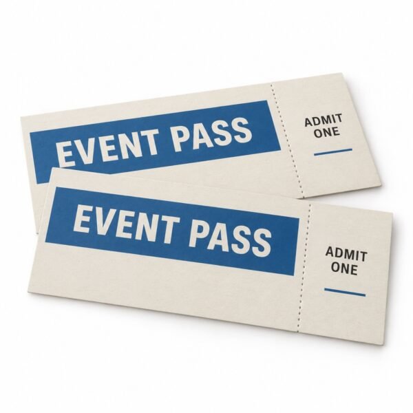 Custom custom event tickets printing in Dubai