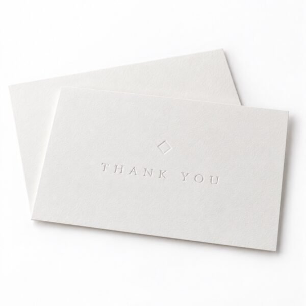 Custom debossed notecards printing in Dubai