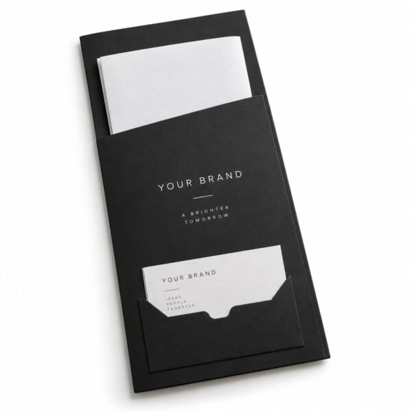 Custom document holder with card pocket printing in Dubai