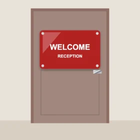 Colourful Acrylic Door Sign
