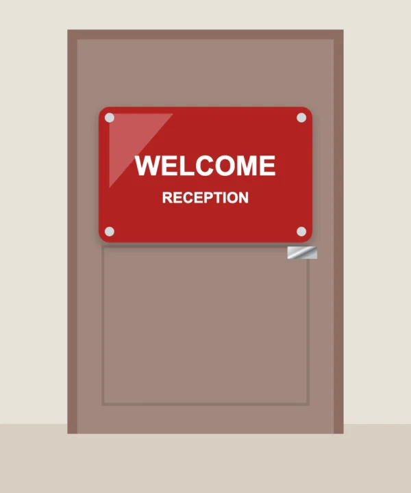 Colourful Acrylic Door Sign