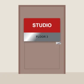 Contemporary Colour Metal Plaque