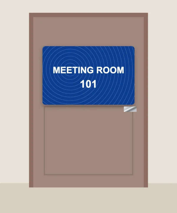 Ripple Texture Acrylic Door Sign