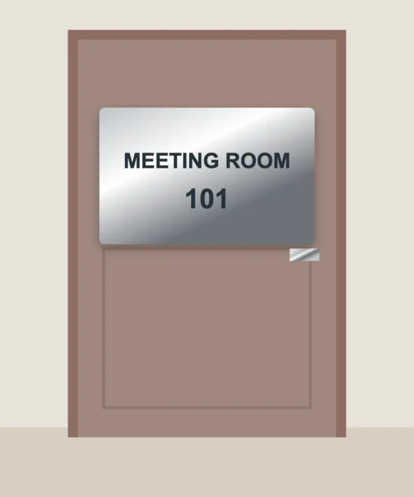 Stainless Steel Door Sign