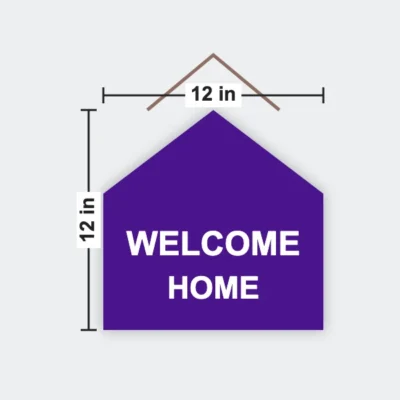 Die Cut Hanging Sign 12 x 12 in