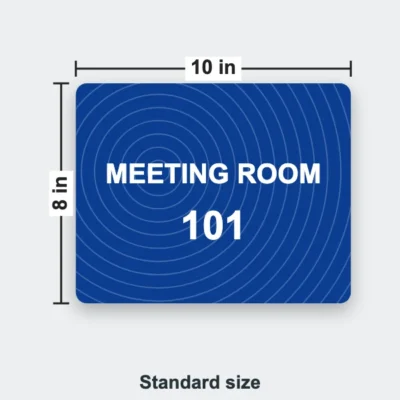 Ripple Texture Acrylic Door Sign Standard size