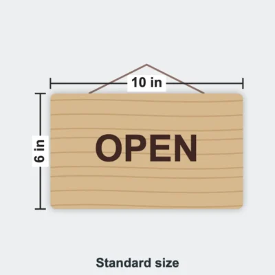 Wooden Door Hanging Sign Standard size